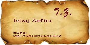 Tolvaj Zamfira névjegykártya